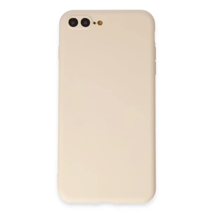 Newface Apple iPhone 7 Plus Kılıf First Silikon - Krem