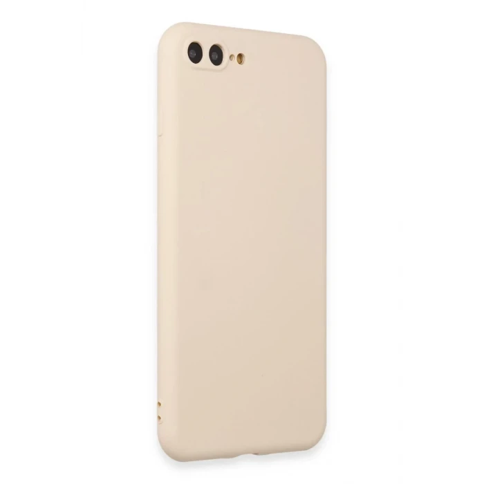 Newface Apple iPhone 7 Plus Kılıf First Silikon - Krem