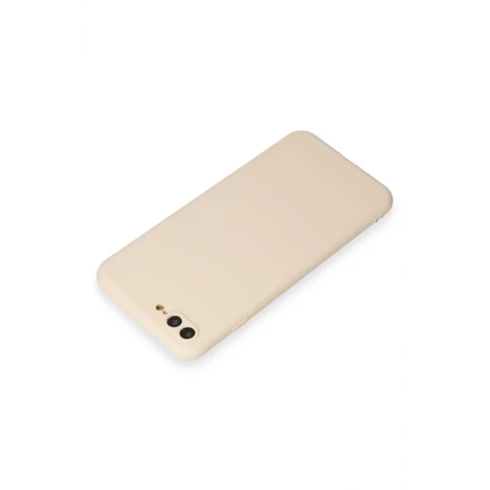 Newface Apple iPhone 7 Plus Kılıf First Silikon - Krem
