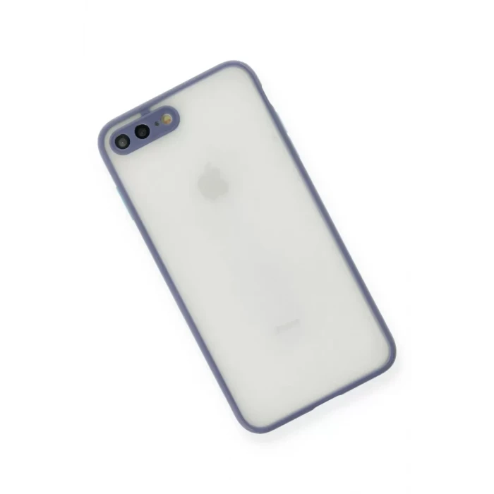 Newface Apple iPhone 7 Plus Kılıf Montreal Silikon Kapak - Gri