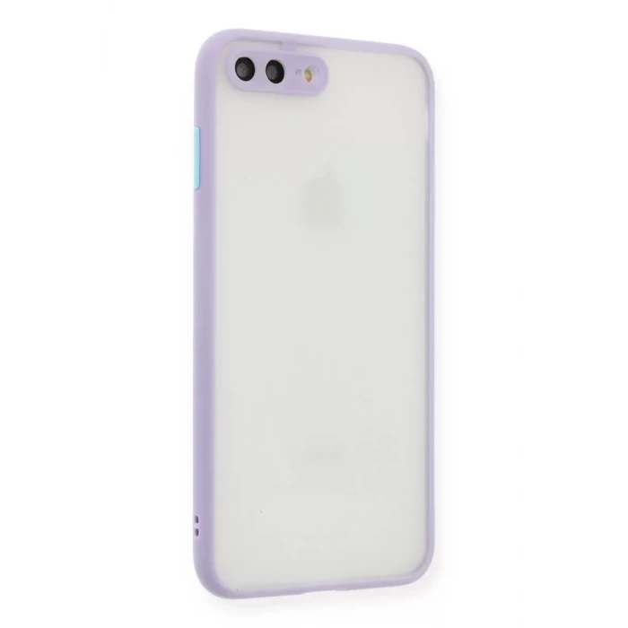 Newface Apple iPhone 7 Plus Kılıf Montreal Silikon Kapak - Mor
