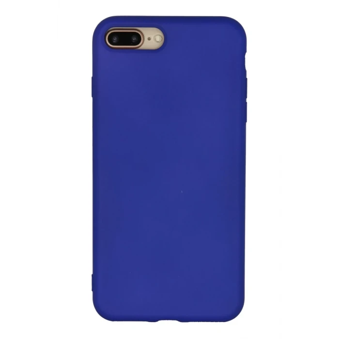 Newface Apple iPhone 7 Plus Kılıf Nano içi Kadife Silikon - Lacivert