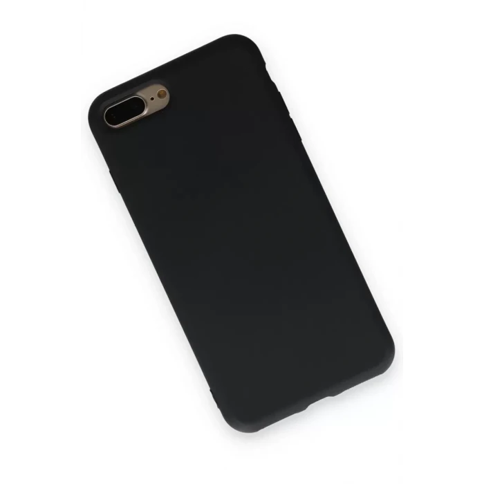 Newface Apple iPhone 7 Plus Kılıf Nano içi Kadife Silikon - Siyah