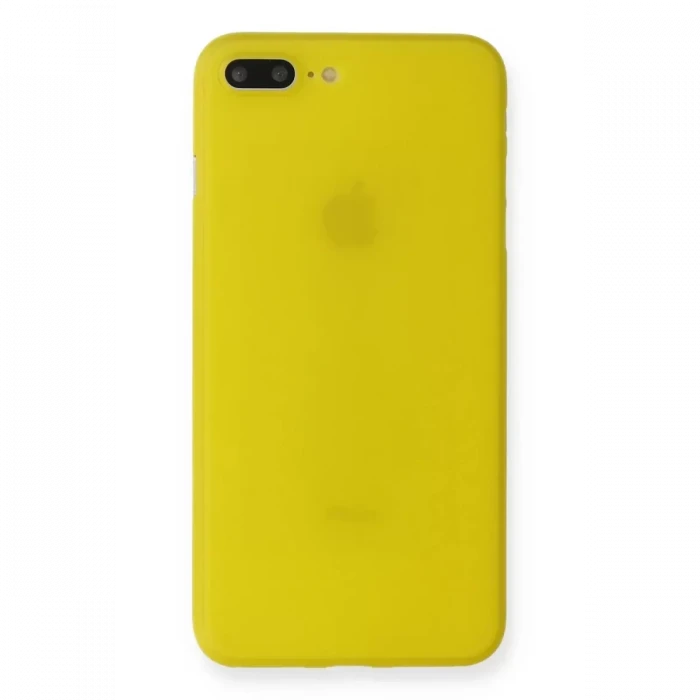 Newface Apple iPhone 7 Plus Kılıf PP Ultra İnce Kapak - Sarı