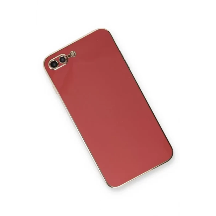 Newface Apple iPhone 7 Plus Kılıf Volet Silikon - Kırmızı