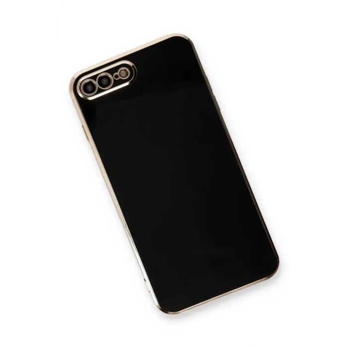 Newface Apple iPhone 7 Plus Kılıf Volet Silikon - Siyah