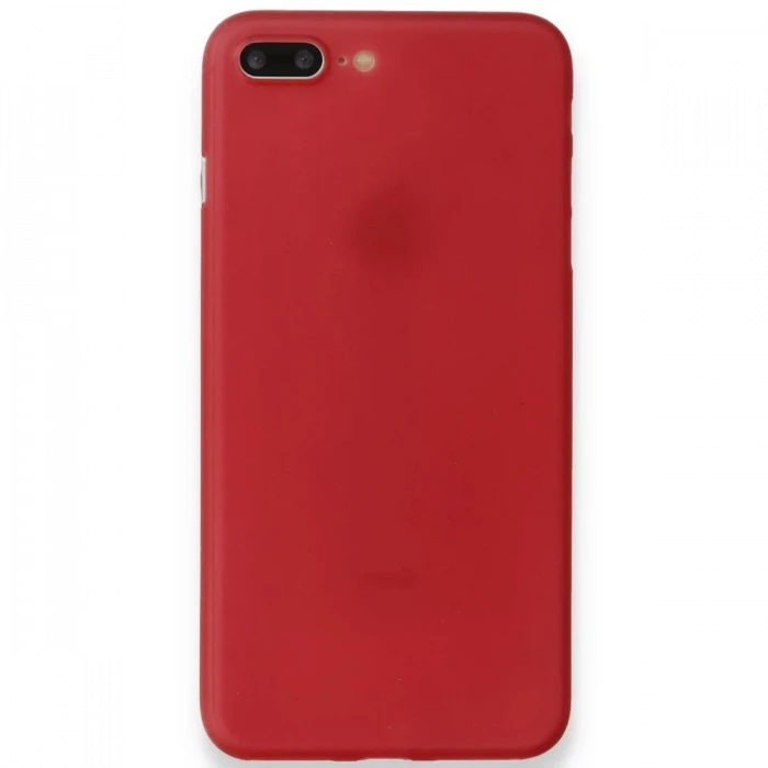 Newface Apple iPhone 8 Plus Kılıf PP Ultra İnce Kapak - Kırmızı