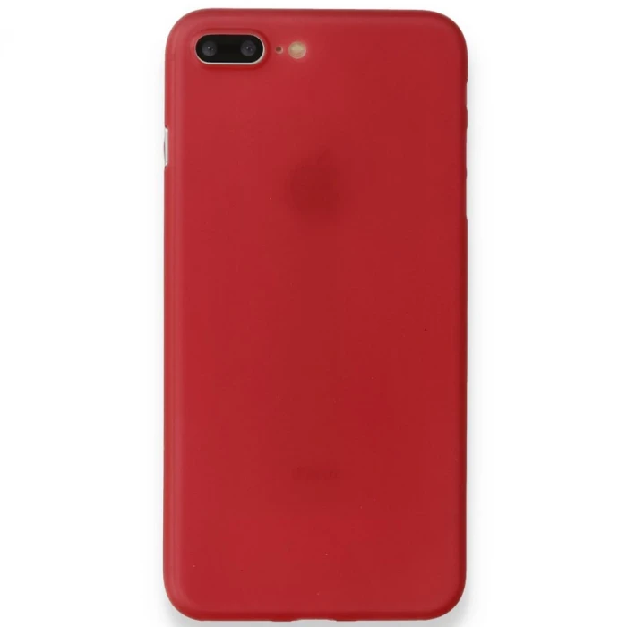 Newface Apple iPhone 8 Plus Kılıf PP Ultra İnce Kapak - Kırmızı