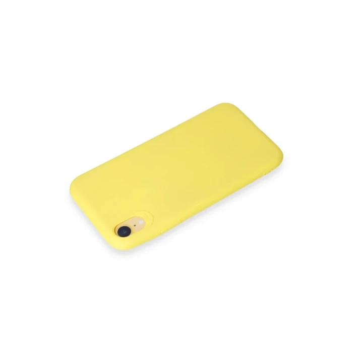 Newface Apple iPhone XR Kılıf First Silikon - Sarı