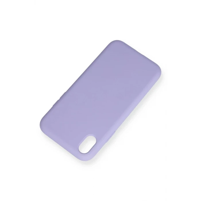 Newface Apple iPhone XR Kılıf Nano içi Kadife Silikon - Lila