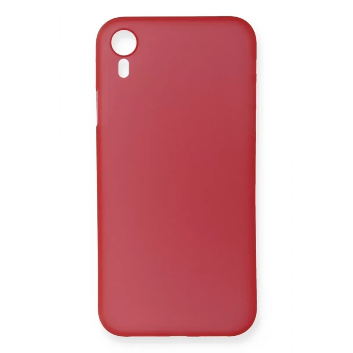 Newface Apple iPhone XR Kılıf PP Ultra İnce Kapak - Kırmızı