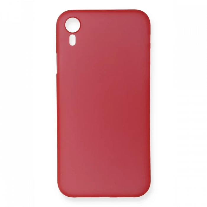 Newface Apple iPhone XR Kılıf PP Ultra İnce Kapak - Kırmızı
