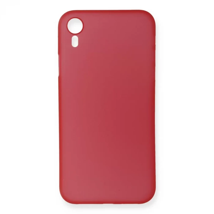 Newface Apple iPhone XR Kılıf PP Ultra İnce Kapak - Kırmızı