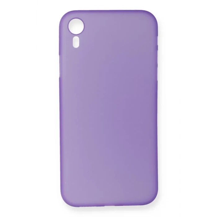 Newface Apple iPhone XR Kılıf PP Ultra İnce Kapak - Mor