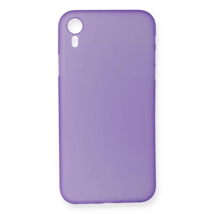 Newface Apple iPhone XR Kılıf PP Ultra İnce Kapak - Mor