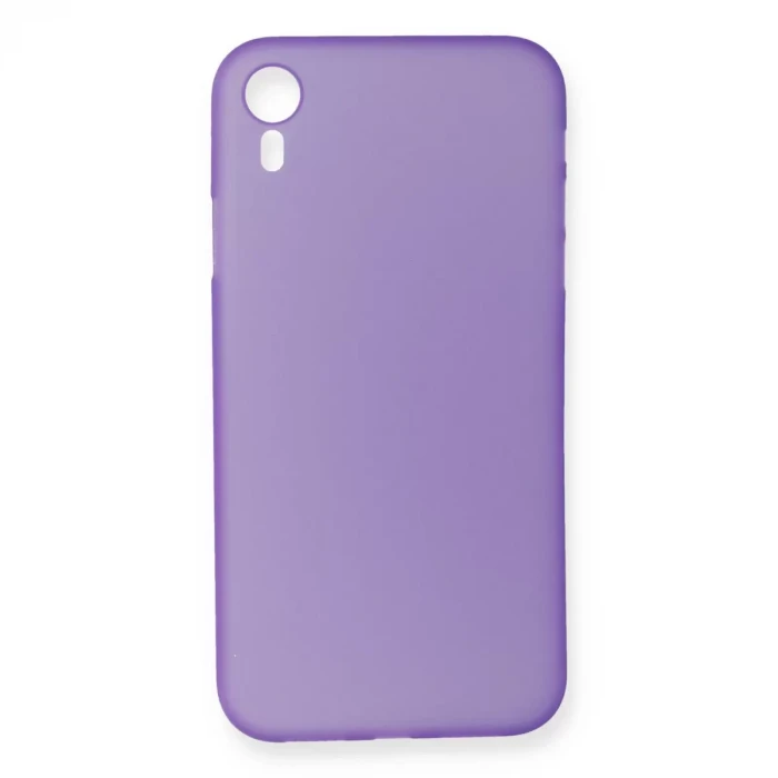 Newface Apple iPhone XR Kılıf PP Ultra İnce Kapak - Mor