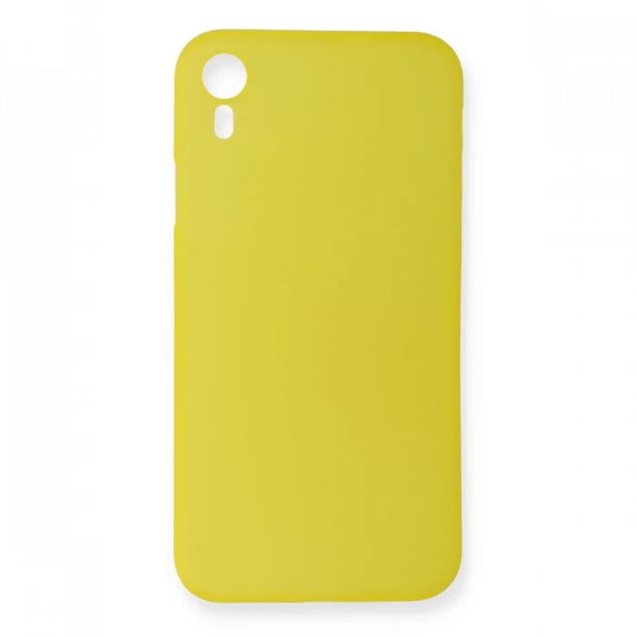 Newface Apple iPhone XR Kılıf PP Ultra İnce Kapak - Sarı