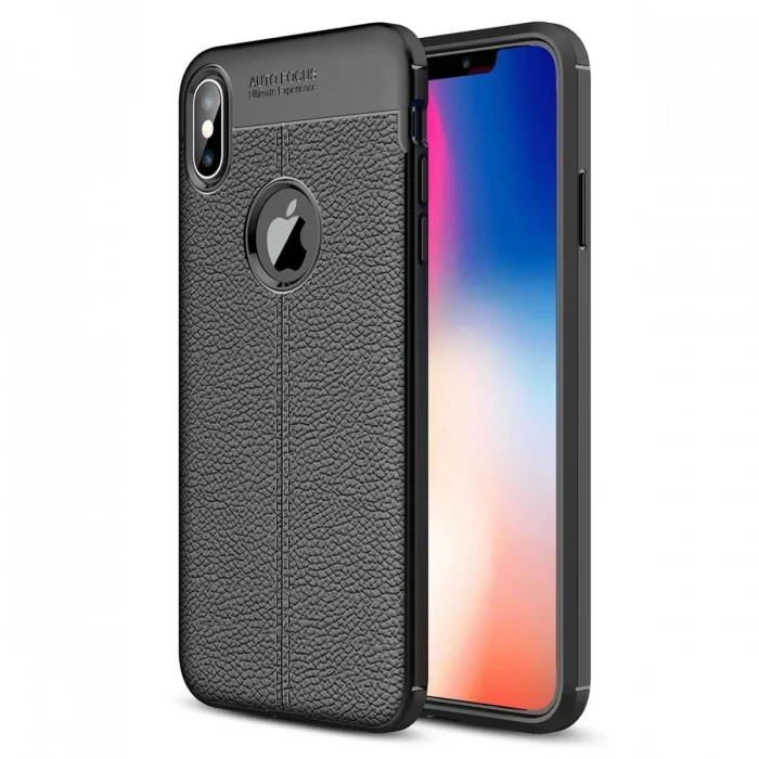 Newface Apple iPhone XS Max Kılıf Auto Focus Kapak - Siyah