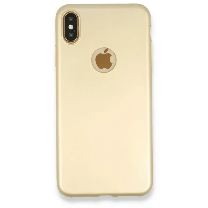 Newface Apple iPhone XS Max Kılıf First Silikon - Gold