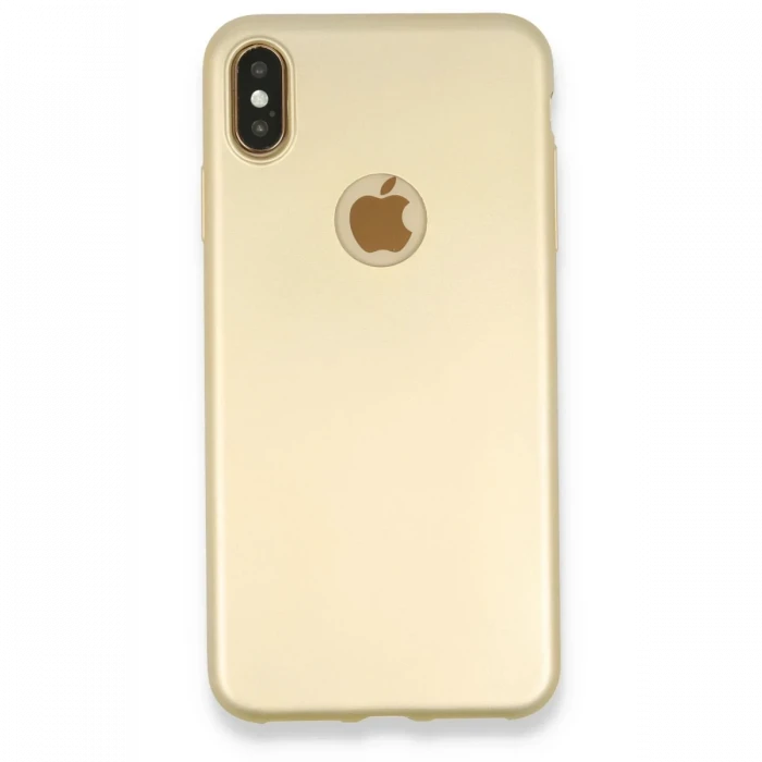 Newface Apple iPhone XS Max Kılıf First Silikon - Gold