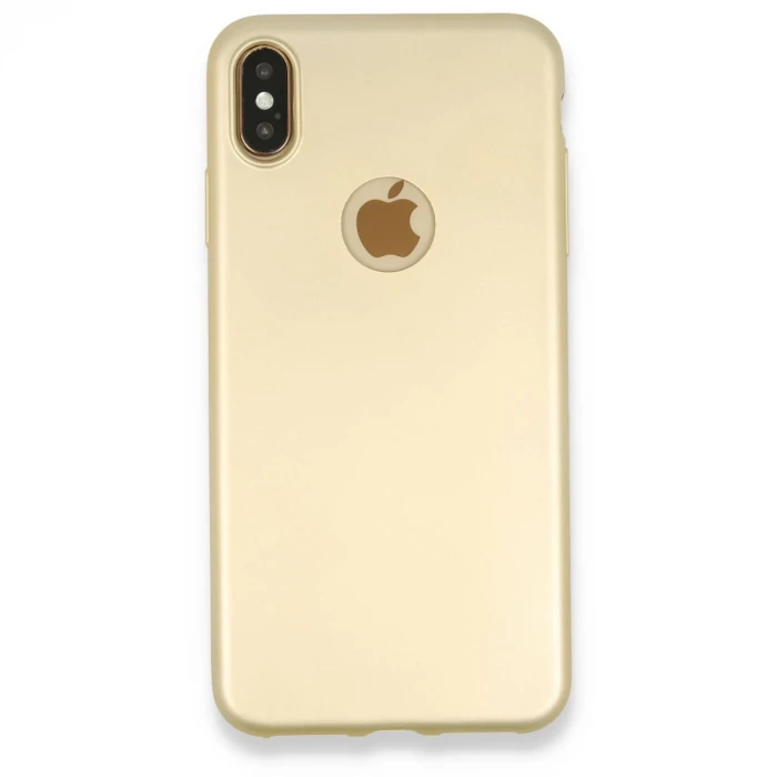 Newface Apple iPhone XS Max Kılıf First Silikon - Gold