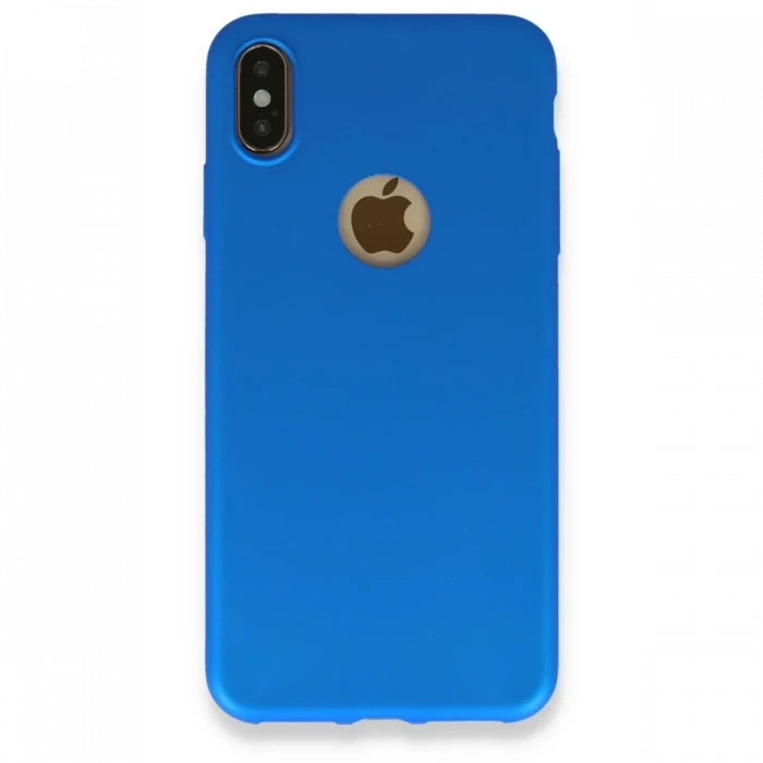 Newface Apple iPhone XS Max Kılıf First Silikon - Mavi