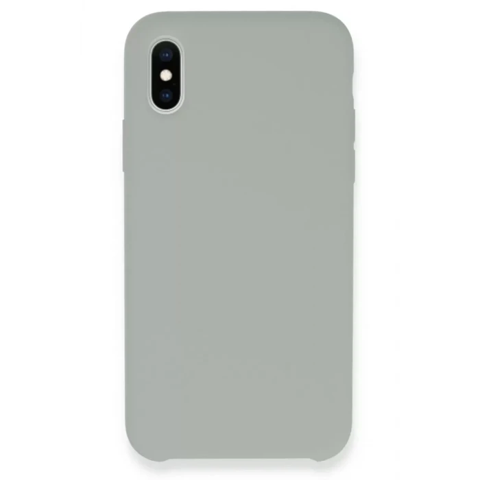 Newface Apple iPhone XS Max Kılıf Lansman Legant Silikon - Açık Gri