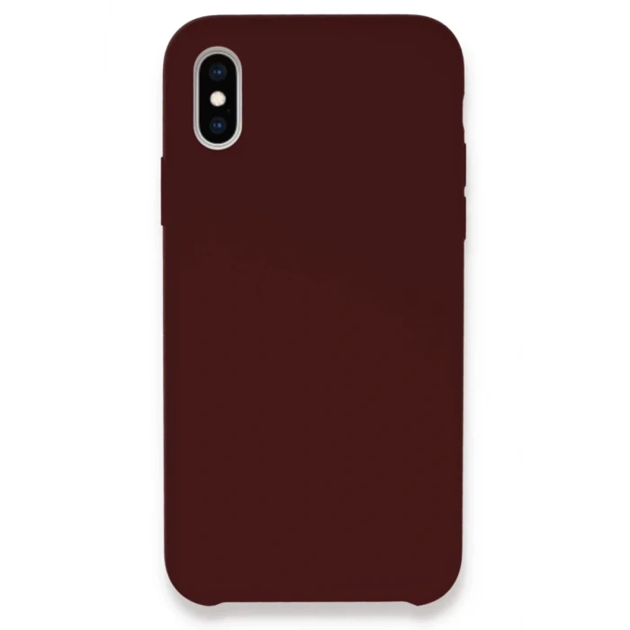 Newface Apple iPhone XS Max Kılıf Lansman Legant Silikon - Bordo