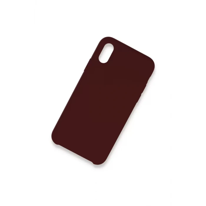 Newface Apple iPhone XS Max Kılıf Lansman Legant Silikon - Bordo