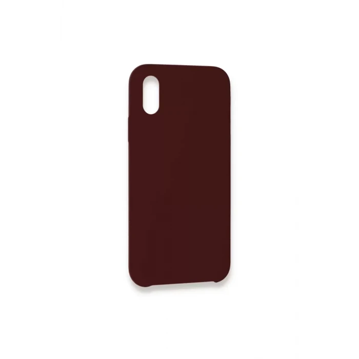 Newface Apple iPhone XS Max Kılıf Lansman Legant Silikon - Bordo