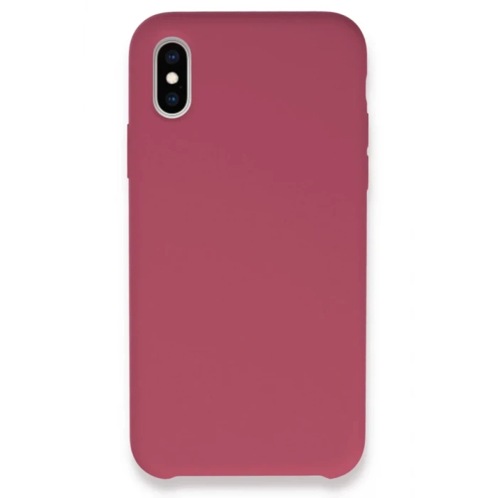 Newface Apple iPhone XS Max Kılıf Lansman Legant Silikon - Fuşya