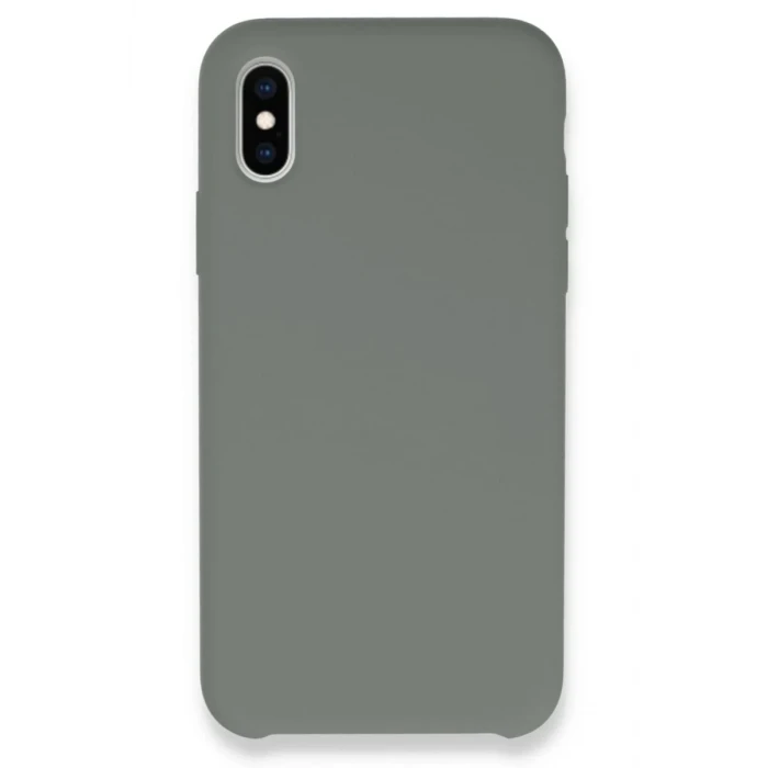 Newface Apple iPhone XS Max Kılıf Lansman Legant Silikon - Gri