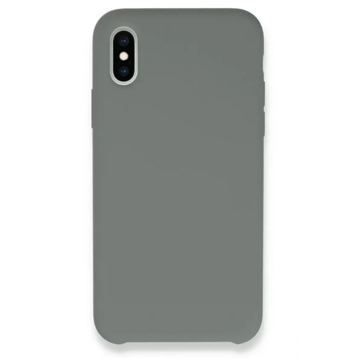 Newface Apple iPhone XS Max Kılıf Lansman Legant Silikon - Gri