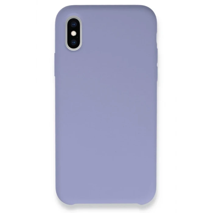 Newface Apple iPhone XS Max Kılıf Lansman Legant Silikon - Lila