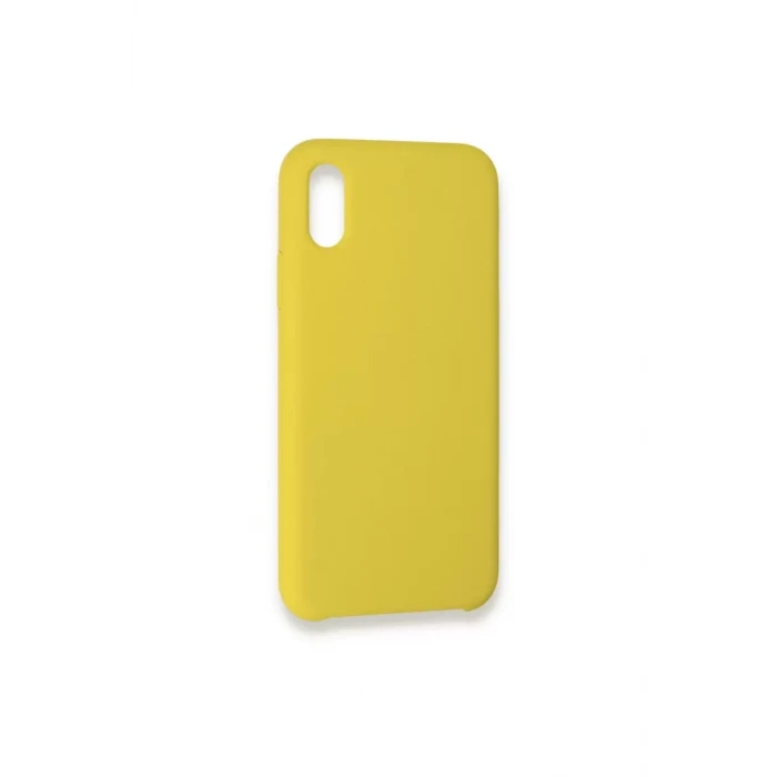 Newface Apple iPhone XS Max Kılıf Lansman Legant Silikon - Sarı