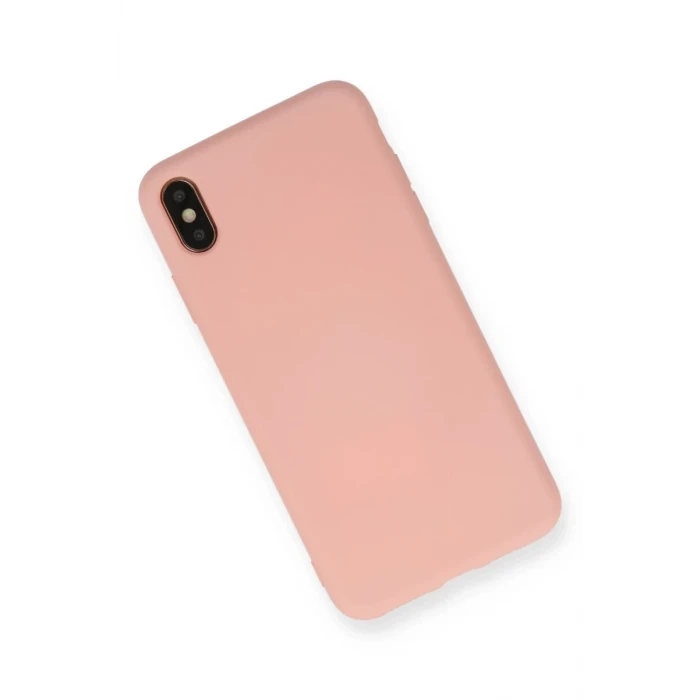 Newface Apple iPhone XS Max Kılıf Nano içi Kadife Silikon - Pembe
