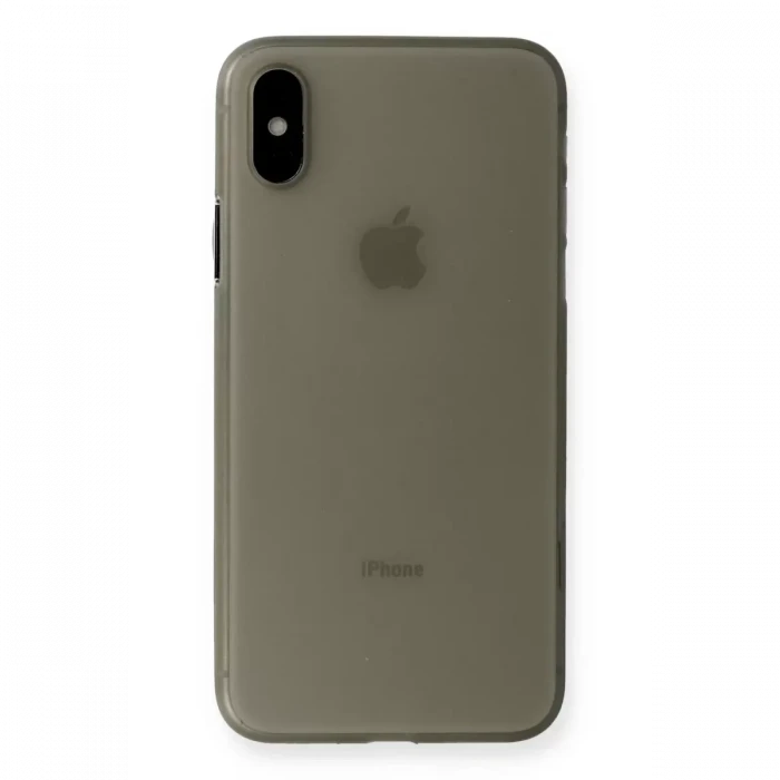 Newface Apple iPhone XS Max Kılıf PP Ultra İnce Kapak - Gri