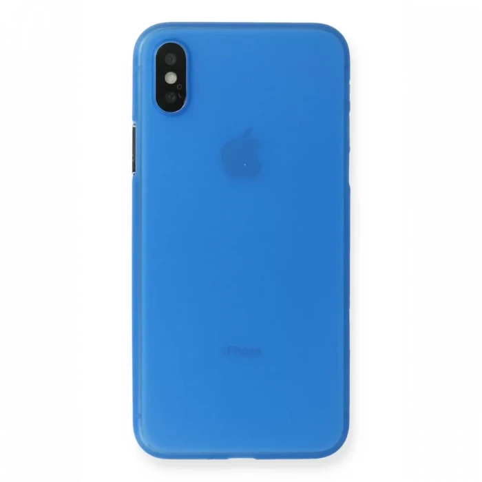 Newface Apple iPhone XS Max Kılıf PP Ultra İnce Kapak - Mavi