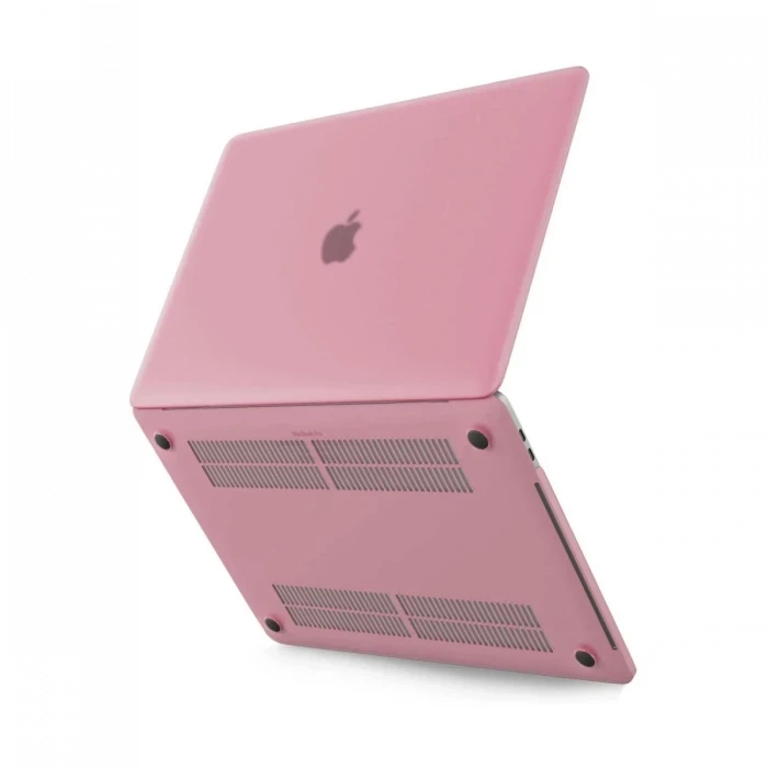 Newface Apple Macbook Pro 13 2020 Macbook Buzlu Kapak - Pembe
