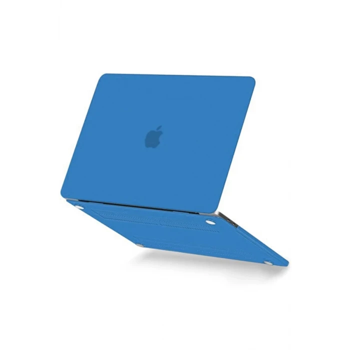 Newface Apple Macbook Pro 13 2021 Macbook Buzlu Kapak - Mavi