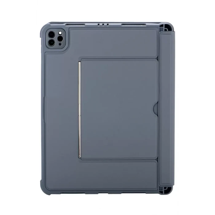 Newface Apple T5510D iPad Pro 13 (2024) Kılıf Palermo Ledli Klavyeli Standlı Tablet Kılıfı - Siyah