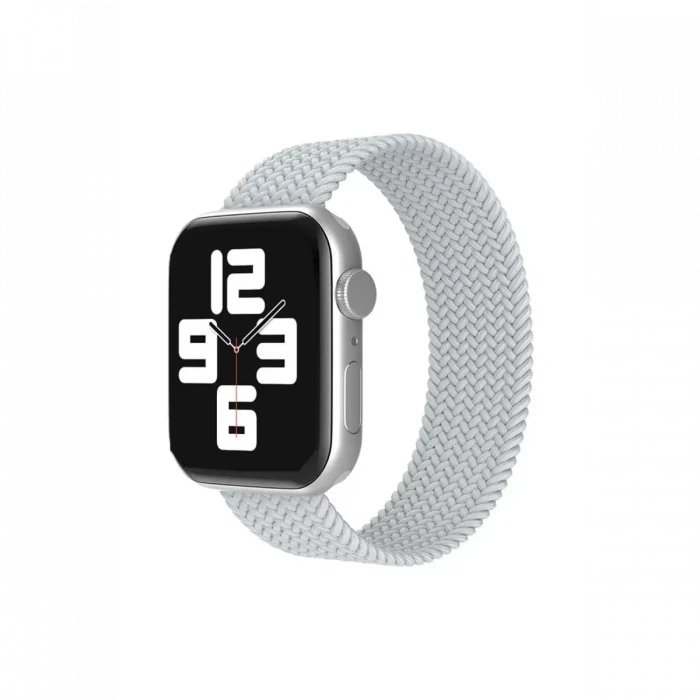 Newface Apple Watch 38mm Ayarlı Solo Silikon Kordon - Beyaz