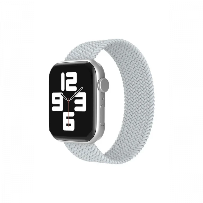 Newface Apple Watch 38mm Ayarlı Solo Silikon Kordon - Beyaz