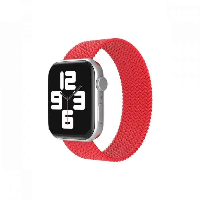 Newface Apple Watch 38mm Ayarlı Solo Silikon Kordon - Kırmızı