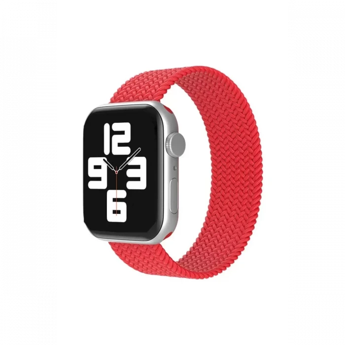 Newface Apple Watch 38mm Ayarlı Solo Silikon Kordon - Kırmızı