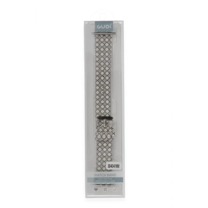 Newface Apple Watch 38mm Karo Motif Kordon - Lila