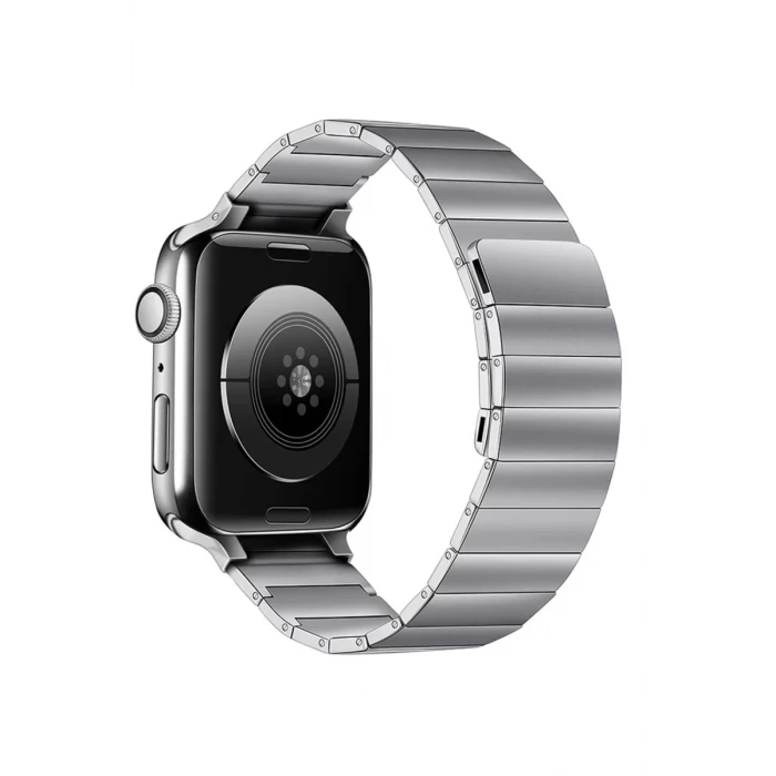 Newface Apple Watch 38mm KR404 Huks Kordon - Gümüş