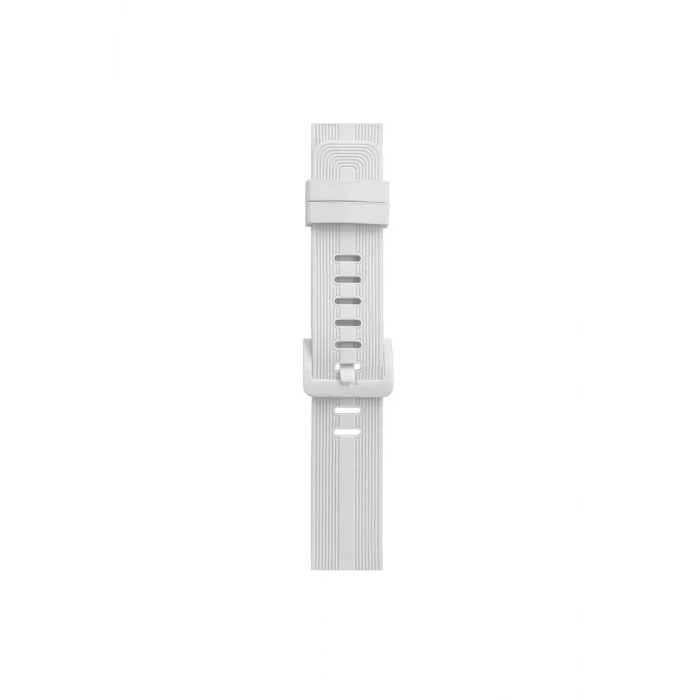Newface Apple Watch 38mm KR408 Çizgili Silikon Kordon - Beyaz