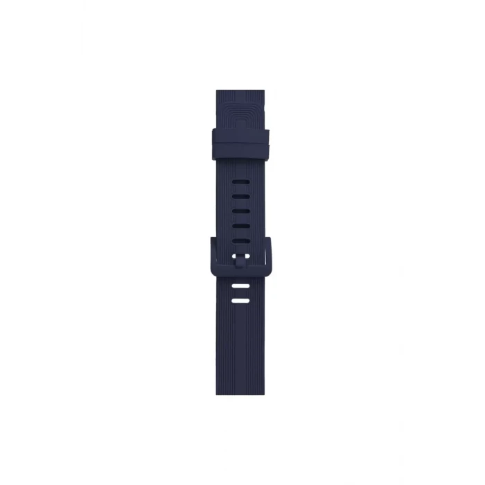 Newface Apple Watch 38mm KR408 Çizgili Silikon Kordon - Lacivert