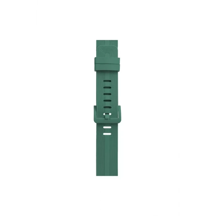 Newface Apple Watch 38mm KR408 Çizgili Silikon Kordon - Yeşil